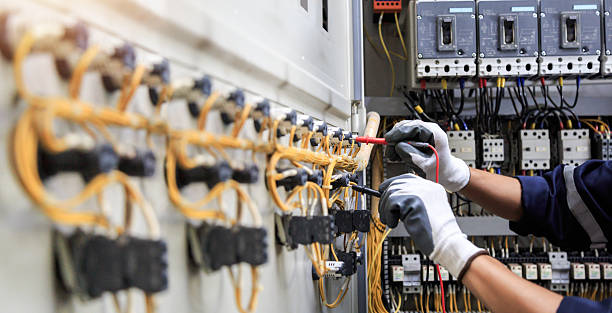 Professional Electrician technician working in Cedar Creek, TX